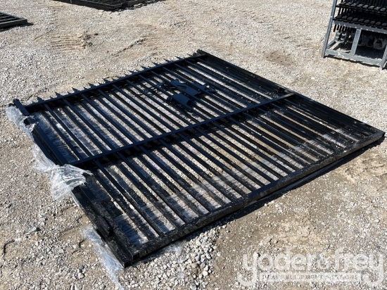 Unused 2025 14' Bi-Parting Wrought Iron Gate