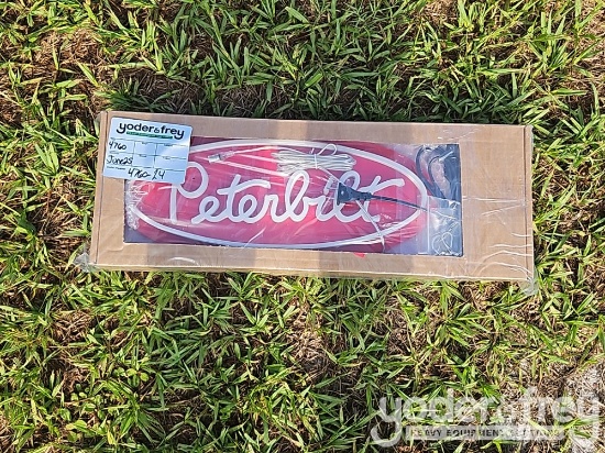 Unused Peterbilt Neon Sign