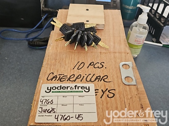 Unused Caterpillar Keys (10 of)