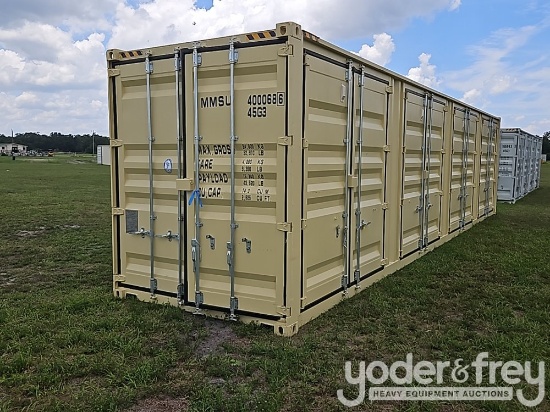 Unused 40' HC Multi Door Container, 4 Side Doors