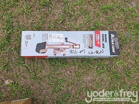 Unused 1500lb Bolt on Trailer Jack c/w Double Wheel