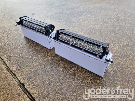 Unused 7" 60W LED Light Bar, Mounting Brackets, IP68 Waterproof (2 of)