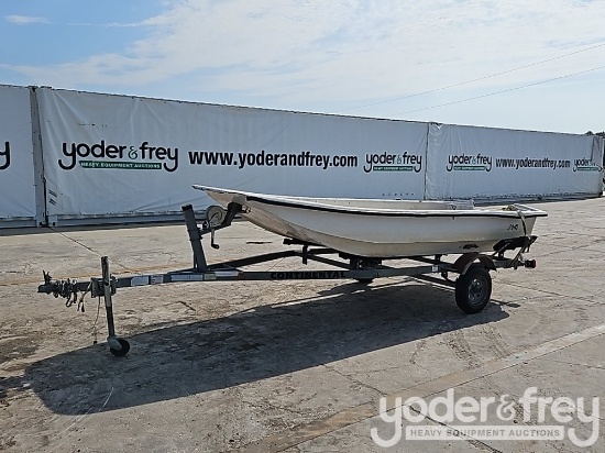 2015 Continental Boat Trailer with J14 Carolina Skiff