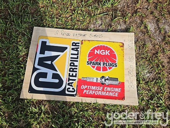 Unused Retro Vintage Signs (2 of)