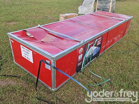 Unused 2025 C404013-300Gsm 40' x 40' x 13' PE Dome Container Shelter, Snow Rating Report ; Fabric Ce