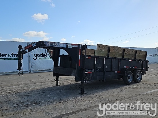 2021 Texas Pride 16' Gooseneck Dump Trailer, 18,000lb GVWR