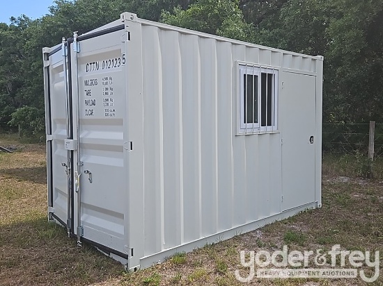 Unused 12' Container, 1 Door, 1 Window