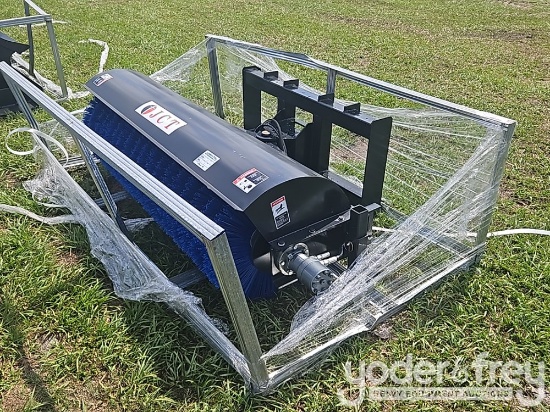 Unused JCT 84" Angle Broom to suit Skidsteer