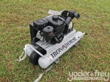 Unused Powertrain 10 Gal Wheelbarrow/ Contractor Air Compressor c/w V-Twin Cast Iron Pump, 135 PSI, 