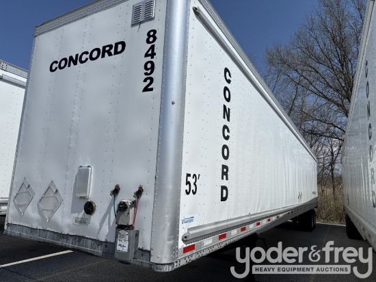 2014 Vangard 53' Dry Van Trailer, Inflation System, E Track, 100% Oak Floor, 110" Swing Door (Sellin