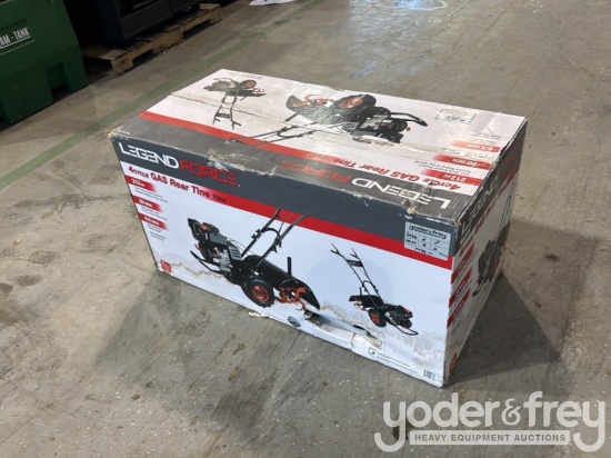 Unused Legend Rear Tine Garden Tiller