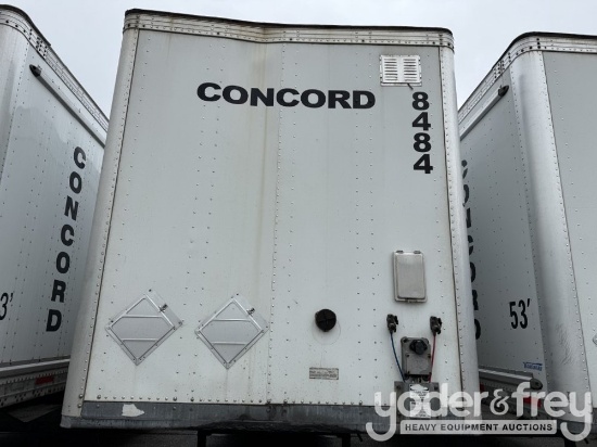 2014 Vangard 53' Dry Van Rack Trailer, Inflation System, X Track, 100% Oak Floor, 110" Swing Door, 6