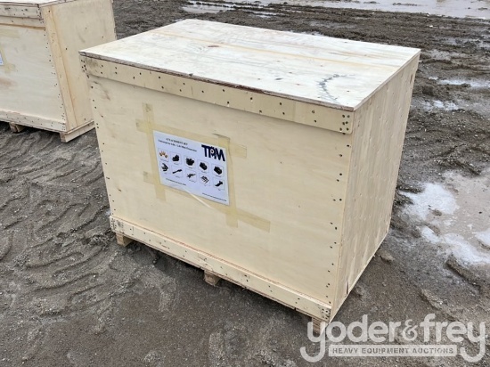 Unused 2024 TPM Set of (10) Attachments, (5) Bucket Teeth Set c/w Bolts, 8" Bucket, 24" Bucket, 32" 