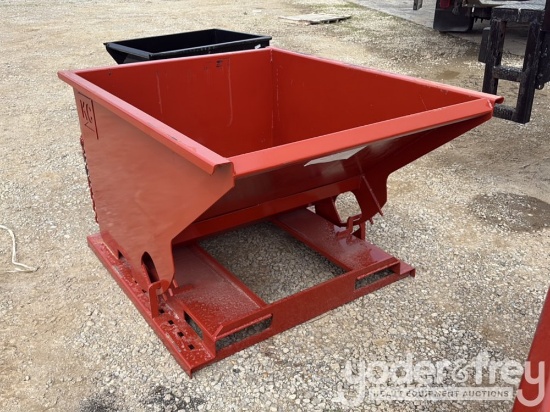 Unused 1.5yd Self Dumping Hopper to suit Skidsteer