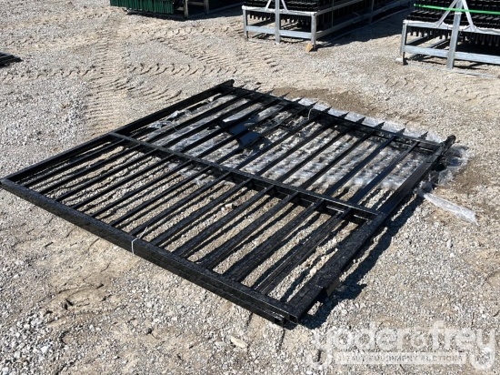Unused SKLP 14' Bi-Parting Wrought Iron Gate