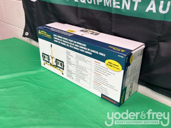 Unused Bulldog Work Light, LED, Dual Head