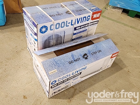 Unused Cool Living  Mini Split HVAC Complete DIY Kit, 115v, 12,000 BTU (2 boxes of)