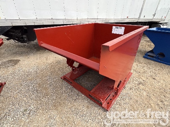 Unused 2 yd Self Dumper Hopper to suit Skidsteer