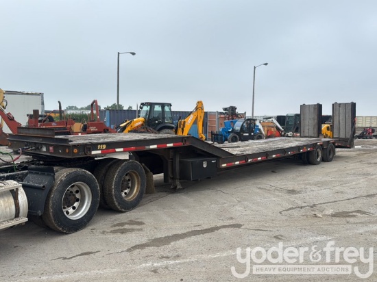 1996 Trailboss Tandem Axle Lowboy Trailer, Hyd Lift Ramps, 5th Wheel