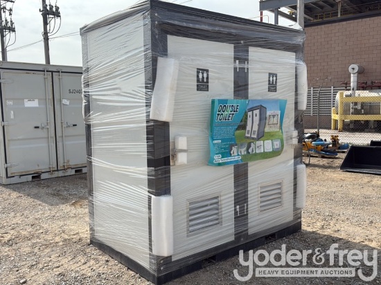 Unused Portable Toilets, Double Closestools, 110V