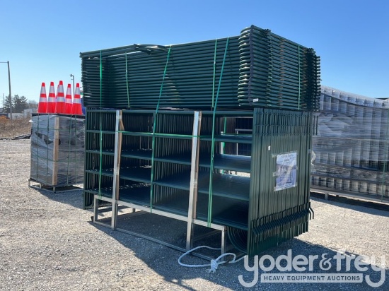 Unused 10' Powder Coated Corral Panels (54+2 of)