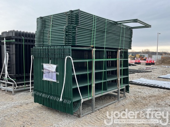 Unused 10' Powder Coated Corral Panels (54+2 of)