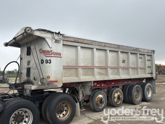 1993 East Quad Axle Dump Trailer, 2 Mid Lift Axles