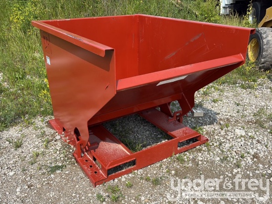 Unused 2yd Trash Hopper to suit Skidsteer