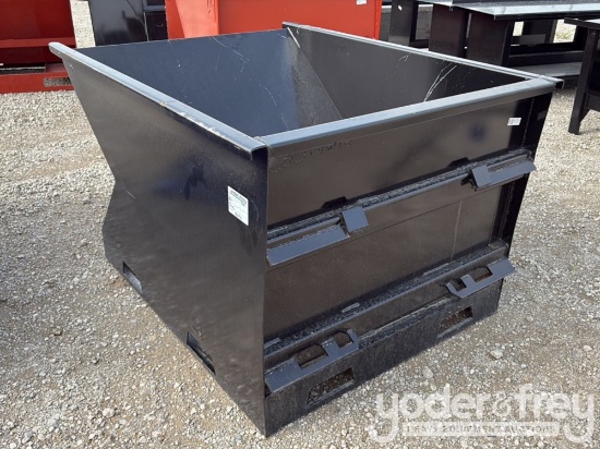 Unused 1.5yd Trash Hopper to suit Skidsteer