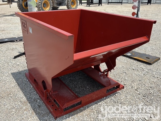 Unused 2 yd Self Dumper Hopper to suit Skidsteer
