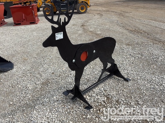 Unused 3/8" AR500 Steel Deer Shooting Target