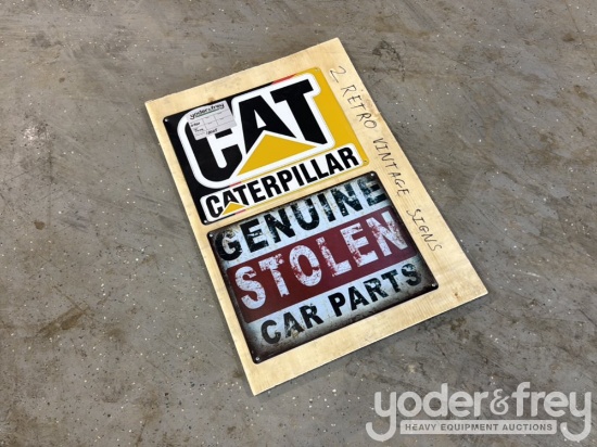 Unused Retro Vintage Signs (2 of)