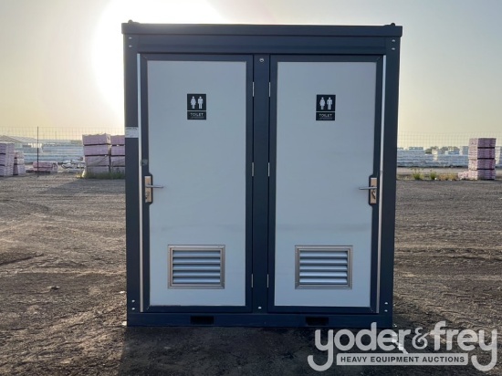 Unused 2025 110V Portable Toilets With Double Close stools Miscellaneous Industrial. Size:L1300*W216