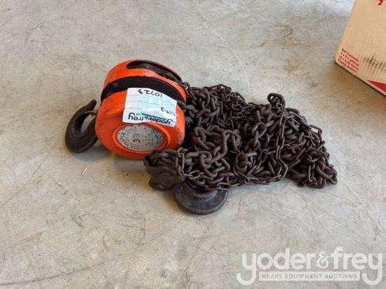 OLYMPIA - Chain Hoist Type HS, 3 TON - Lift 10’......, No. 14-130 / Test Load 4.5 Ton