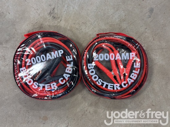 Unused 4 Metre 2000Amp Jump Cables (2 of)