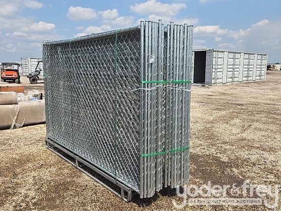 Unused 10' x 6' Chain Link Fence, Qty of 20