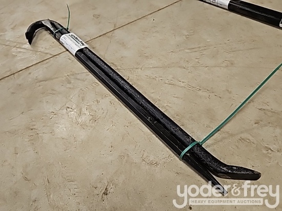 30" Alignment Pry Bar, 32" Gooseneck Wrecking Bar (Set of 2 Bar)