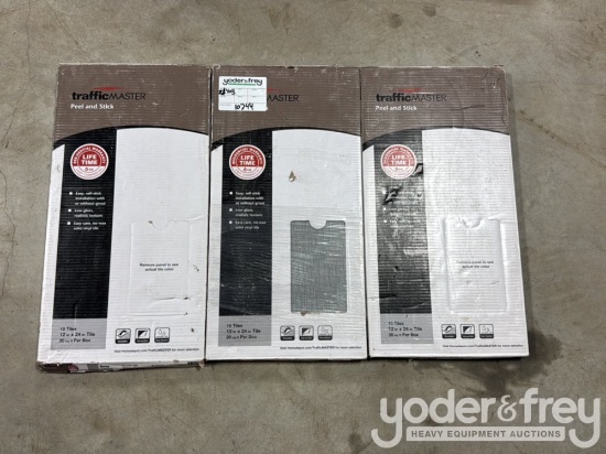 Traffic Master (Peel, Stick) Grey Linear-10 Tiles (12”...... x 24”...... tile) 20 sq ft per box (3 B