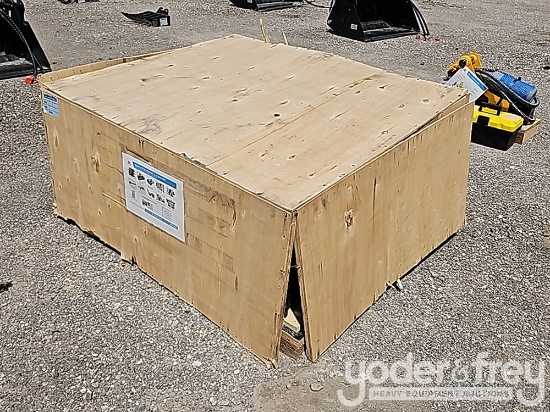 Unused 2025 IR Pallet of Misc Mini Excavator Attachments, Toothed Bucket, Hyd Tilting Bucket, Simi-A
