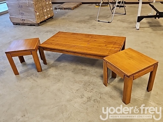 Selection of Household Furniture, Coffee and End Table Set, Glass TV Stand, Inverted Table, Nightsta