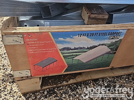 Unused 12' x 20' Steel Car Port