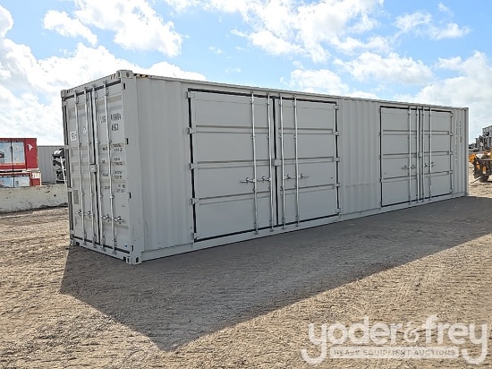 40' HC Multi Door Container, 2 Side Doors