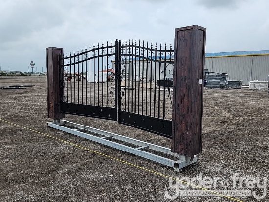 20' Bi-Parting Wrought Iron Gate