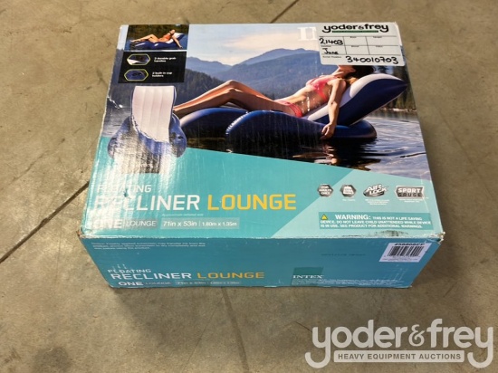 Unused INTEX Floating Recliner Lounge 7”...... x 53”......