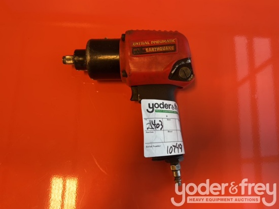 Earthquake - EQ12CM 1/2”...... Drive - Air Impact Wrench 90 PSI Max