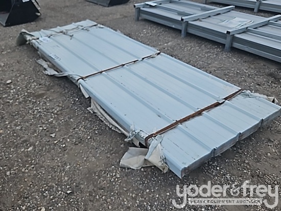 Unused 2025 SKLP Galvalume Steel Siding Roofing Sheets (100 of)