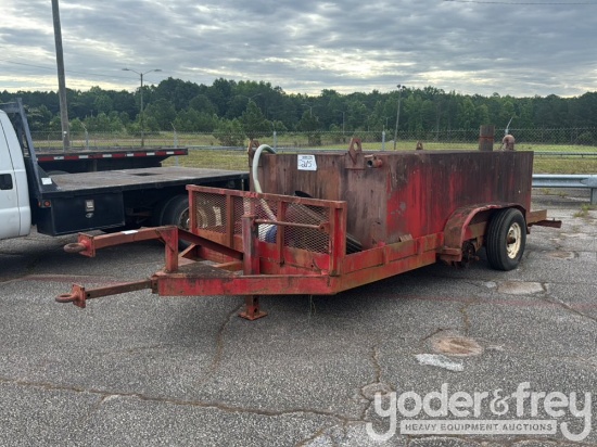 Tandem Axle Red Water Trailer (No Title)
