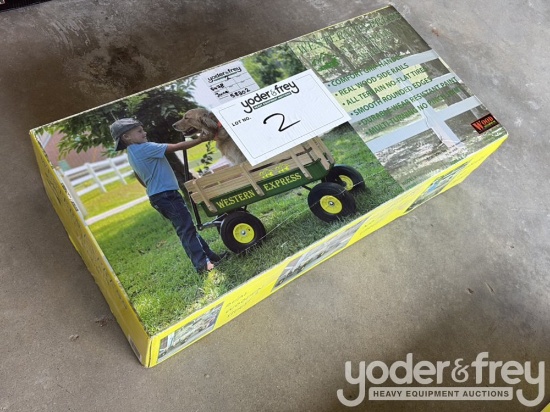 Unused Wagon Children All Terrain Farm Wagon, Green