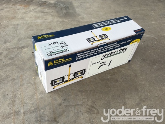 Unused Dual Head LED Bulldog Work Light