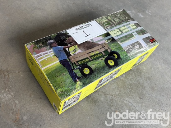 Unused Wagon Children All Terrain Farm Wagon, Green